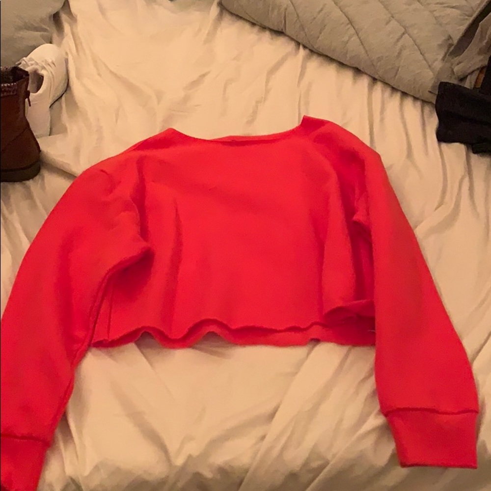 long sleeve crop top